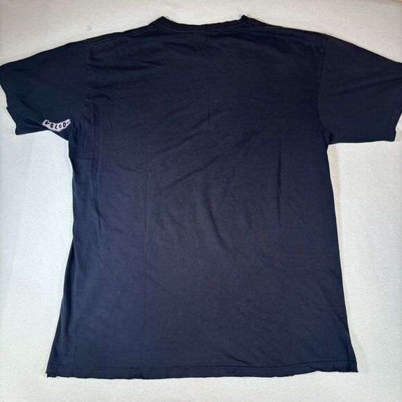 Vintage Volcom Skull T-Shirt Adult Size XL Black Skater Grunge Goth 2000s Y2K - Picture 2 of 9